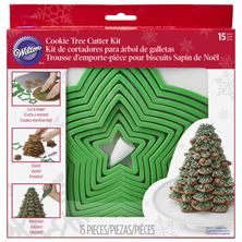 Picture of CHRISTMAS TREE COOKIE CUTTER SET SET OF 15 CUTTERS